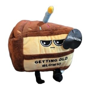 Punchkins Getting Old Blows Cake Plush Toy Funny Gift Soft Stuffed Dessert Slice
